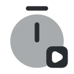 Timer Start SVG Icon